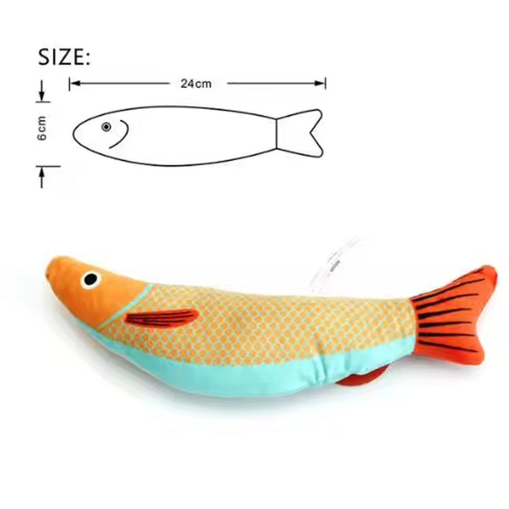 Gioco pesce™️ per Gatti con Erba Gatta