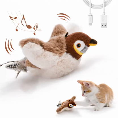 Uccellino Flappy™️ - Peluche gioco per gatti