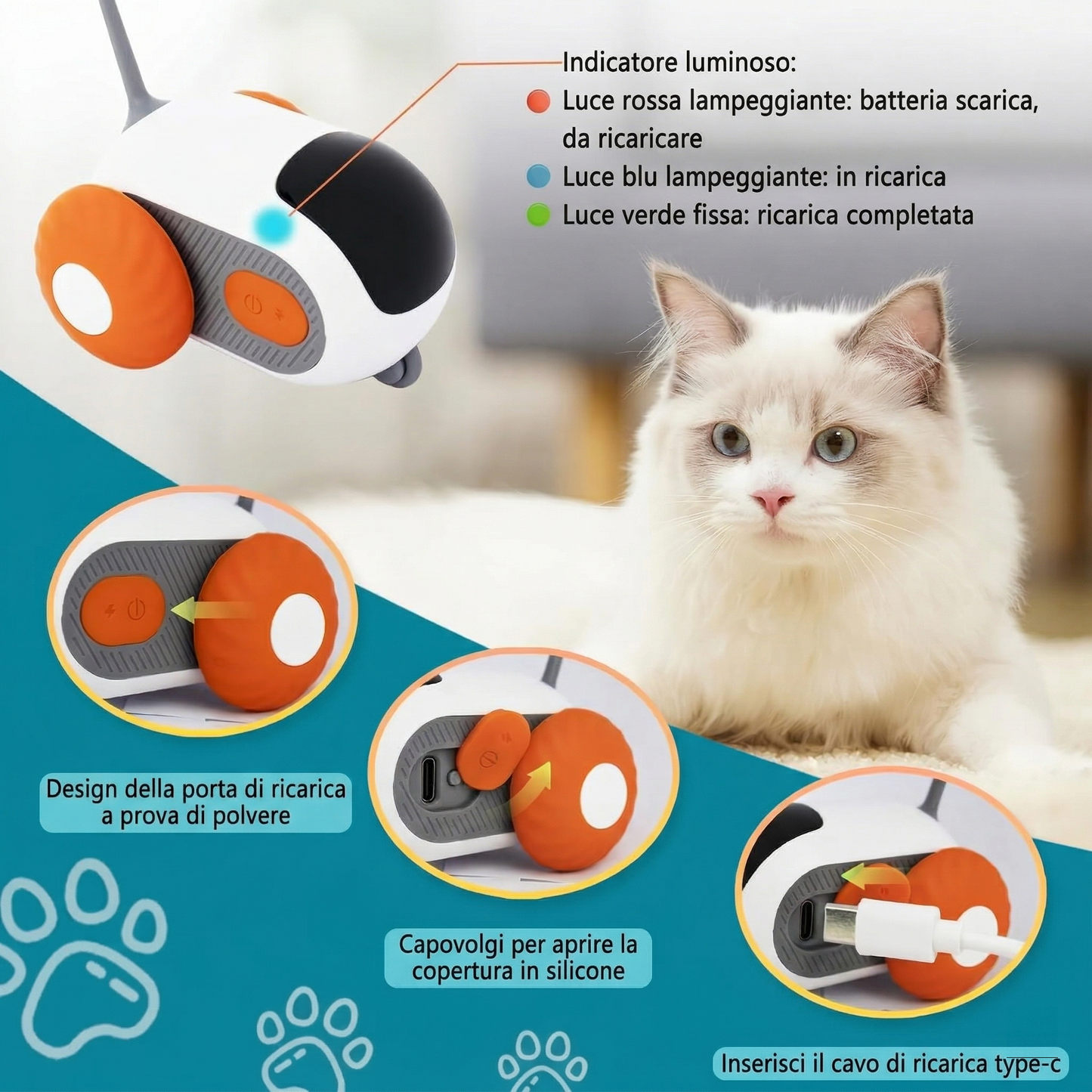 Pet Run Car™️ - Giocattolo per gatto telecomandato intelligente
