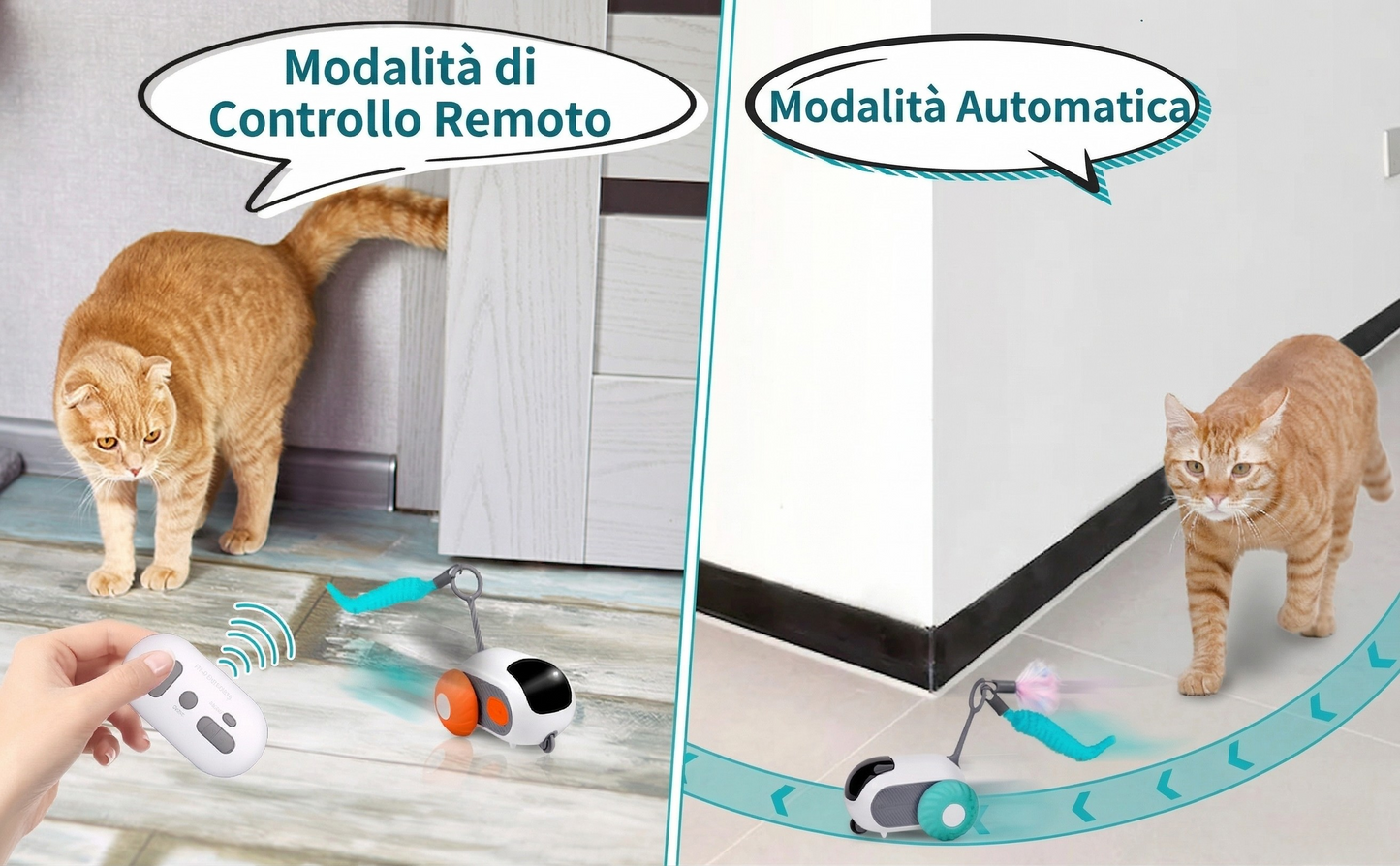 Pet Run Car™️ - Giocattolo per gatto telecomandato intelligente