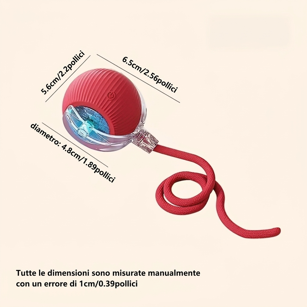 CatTurbo Ball™️ Pallina Interattiva con Coda Acrobatica