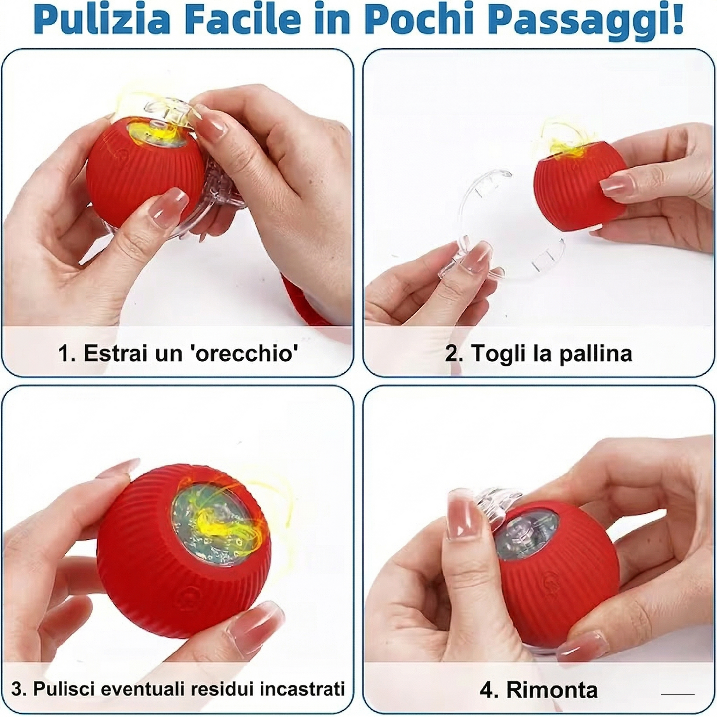 CatTurbo Ball™️ Pallina Interattiva con Coda Acrobatica