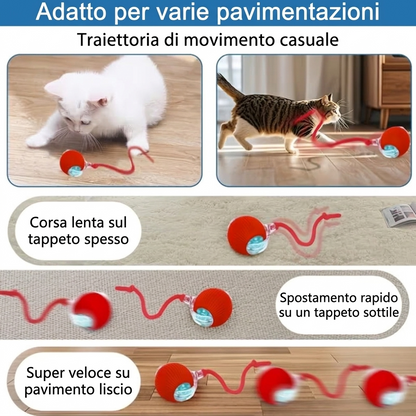 CatTurbo Ball™️ Pallina Interattiva con Coda Acrobatica