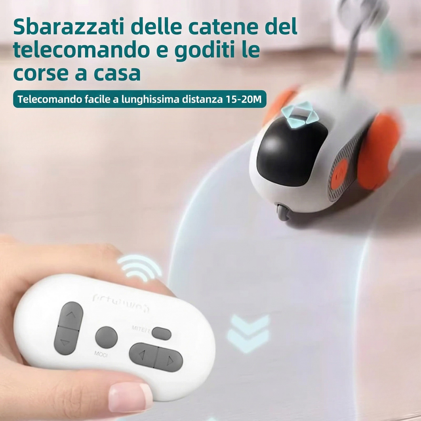 Pet Run Car™️ - Giocattolo per gatto telecomandato intelligente