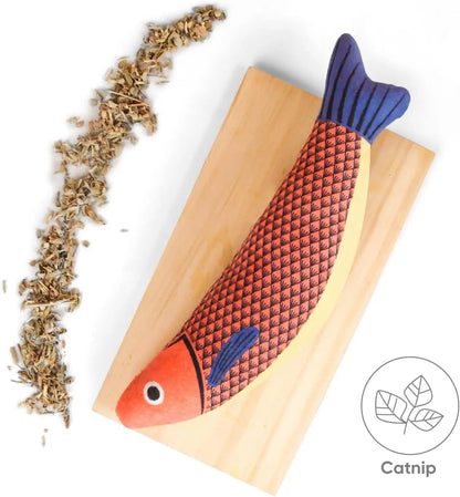 Gioco pesce™️ per Gatti con Erba Gatta