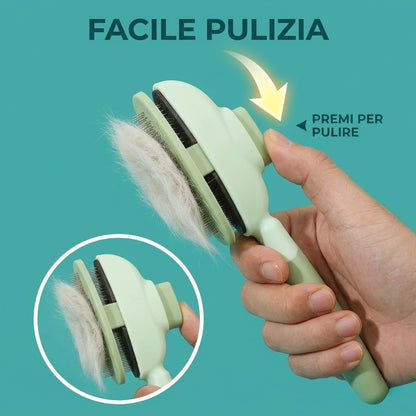 PeloStop™️ - Spazzola Autopulente Cani e Gatti: Addio Peli in 1 Click